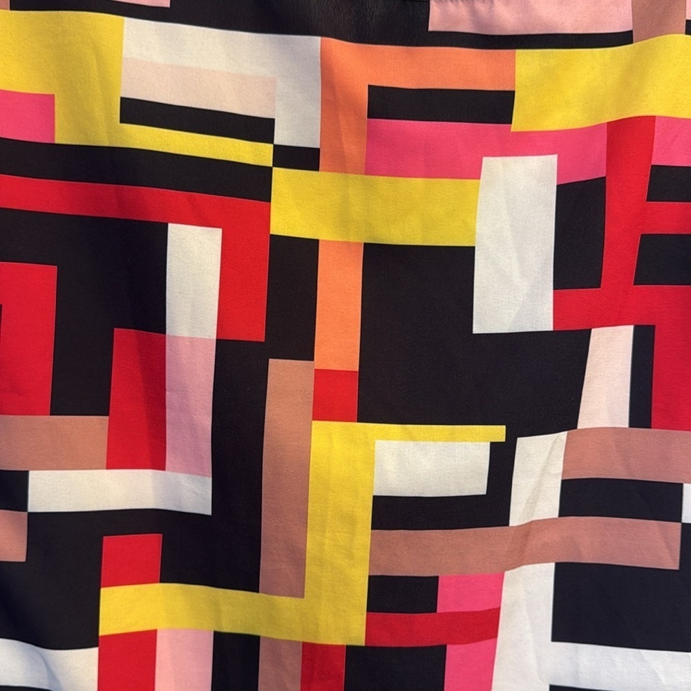 Colorful Geometric Women's Top - Picture 4 of 6